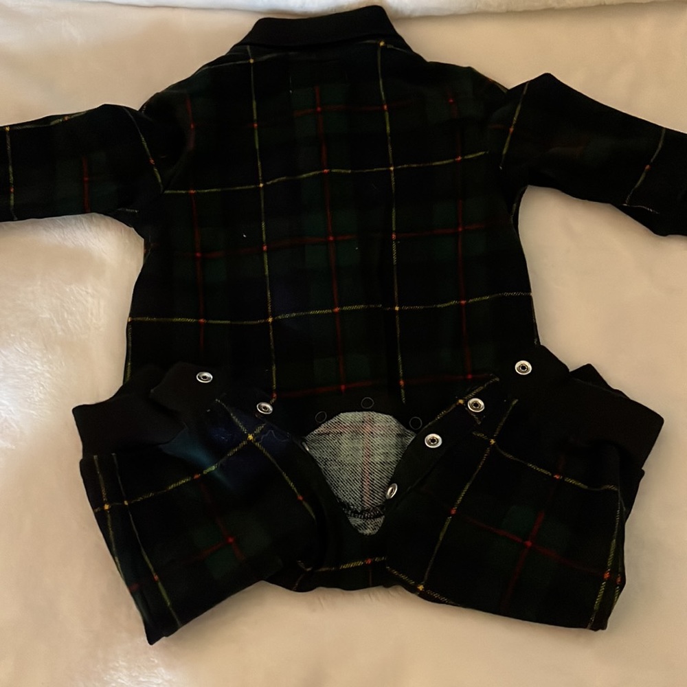 Polo by Ralph Lauren Plaid Bodysuit - Green and Black - Picture 3 of 4